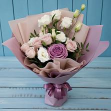 Букет цветов из:  Розы и Лизиантусы в Кашин