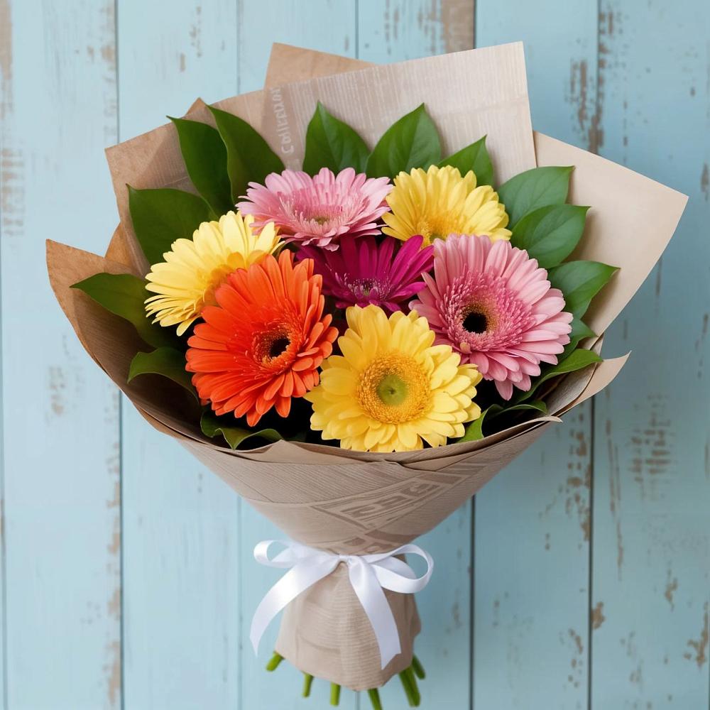 Букет цветов из: Герберы в Кашин