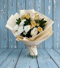 Букет цветов из:  Розы и Хризантемы в Кашин