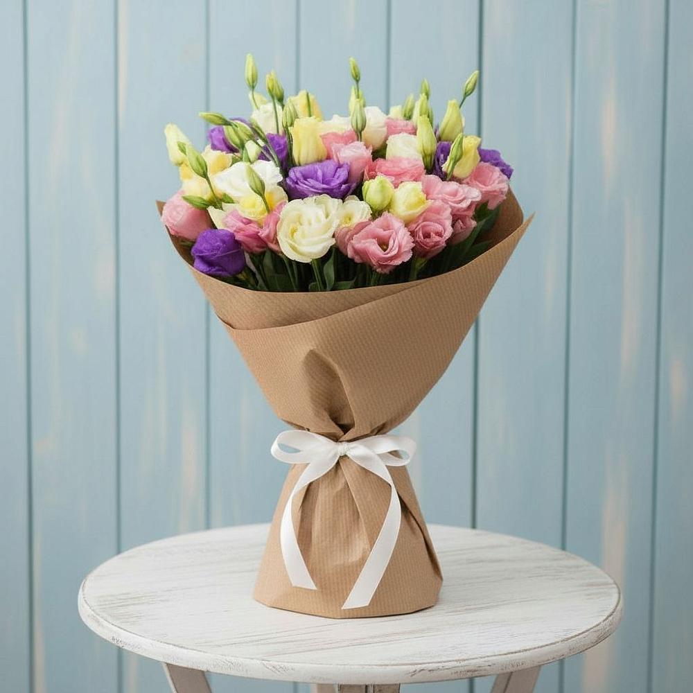 Букет цветов из: Лизиантусы в Кашин