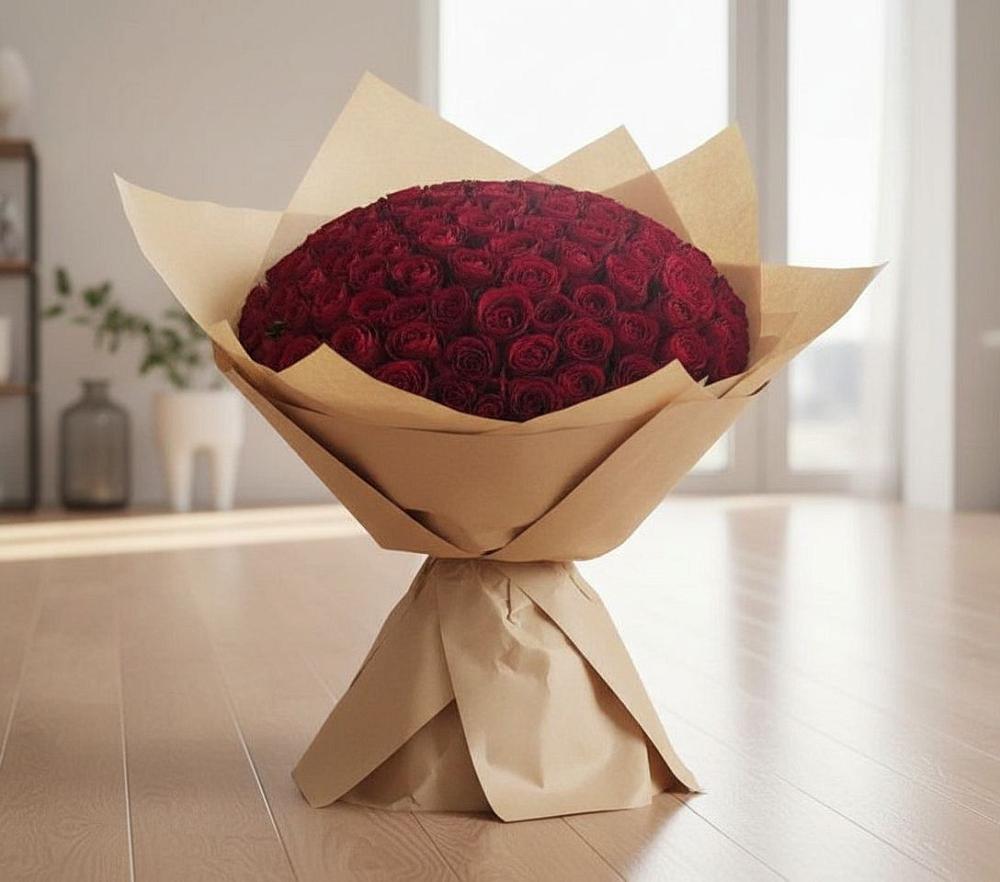 Букет 101 Красная роза в Кашин