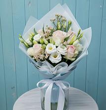 Букет цветов из:  Розы и Лизиантусы в Кашин