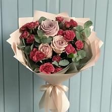 Букет цветов из:  Гвоздики и Розы в Кашин